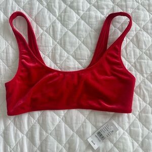 Kendall & Kylie Bold Red Bikini Top